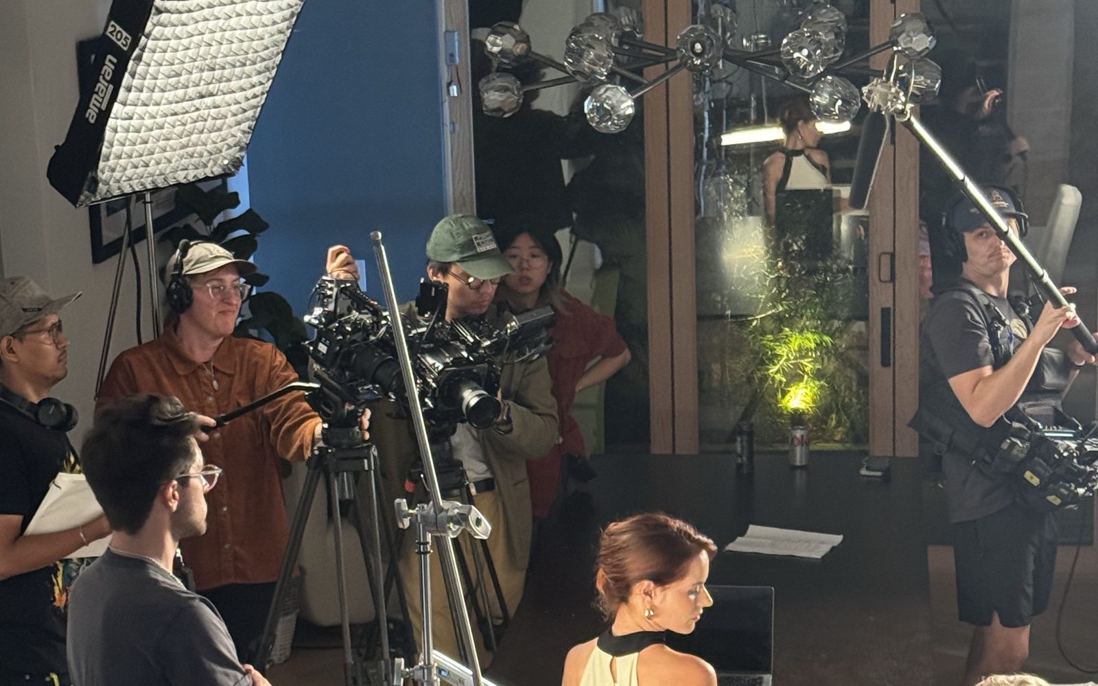 Interview lighting setup